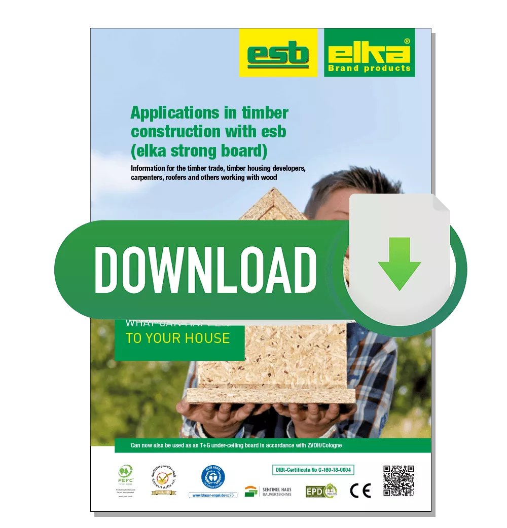 Product flyer esb applications in wood construction